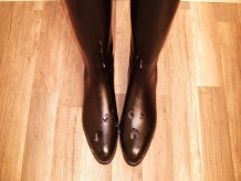 Creaming my rubber riding boots
