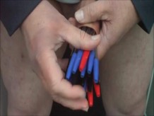19 bolígrafos en prepucio - 9 videos